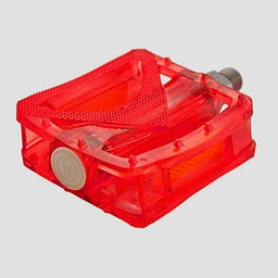 [HER122] PEDAL PLATAFORMA TRASPARENTE ROJO 9/16" (copia)